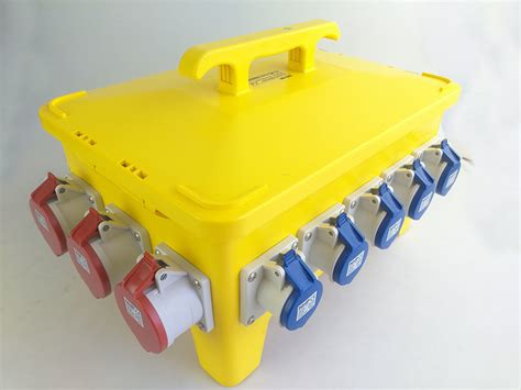 electrical junction box spider box with cord|temporary electrical distribution box.